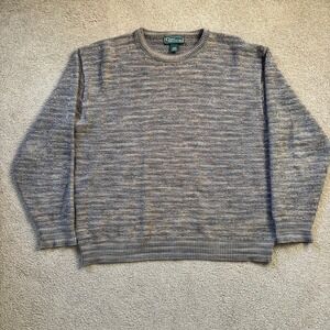 Vintage Croft & Barrow Sweater Men's Large Brown Made In USA